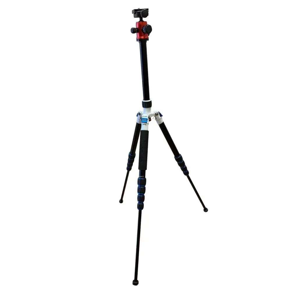 MeFoto A1350 Road Trip Aluminum Travel Tripod Black White Red